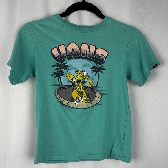 Vans Boy’s Teal T-Shirt with Graphic Design - Picture 1 of 4